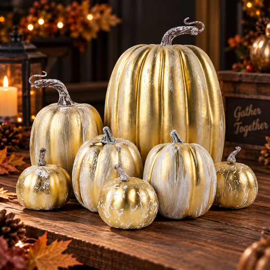 Artificial Pumpkin Set of 7