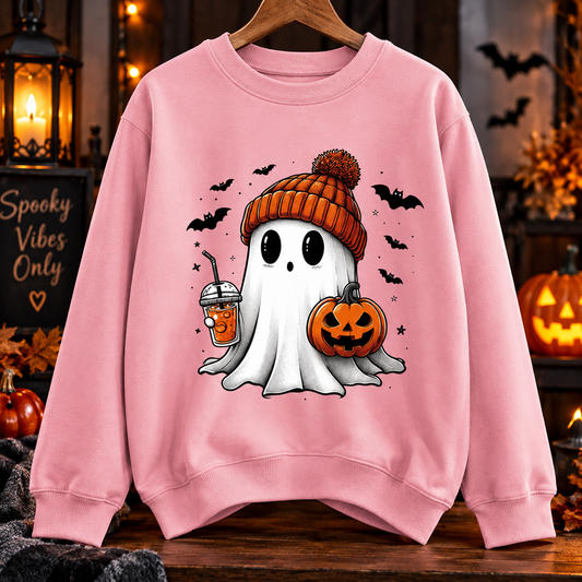 Ghost and Pumpkin Sweatshirt
