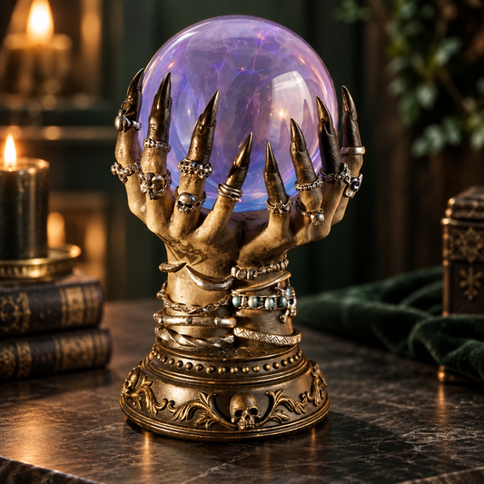 Skeletal Hand Plasma Lamp