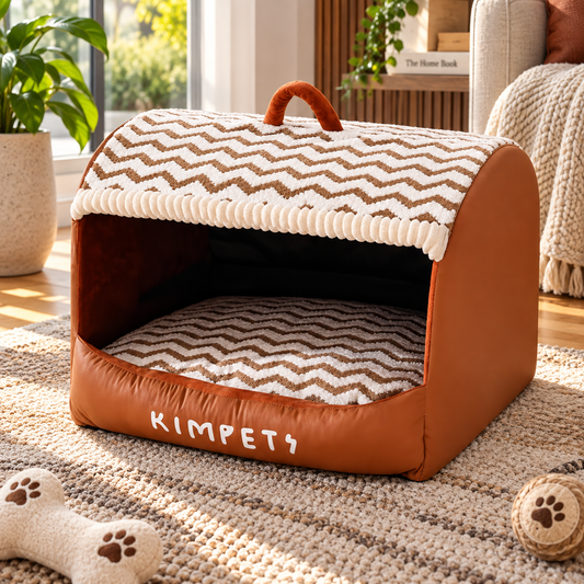 Calming Den Bed for Dogs and Cats