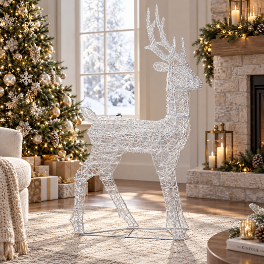 LED Acrylic Reindeer Outdoor Light