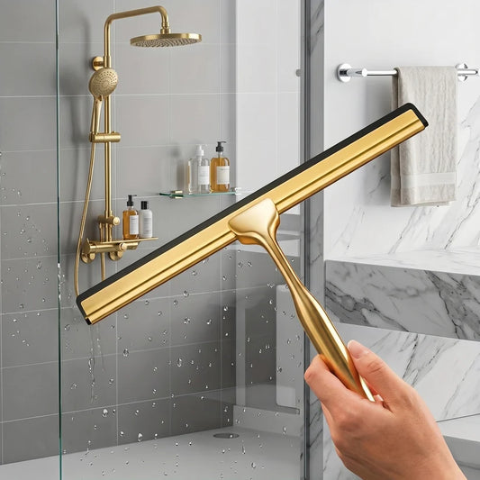Brass Finish Shower Squeegee