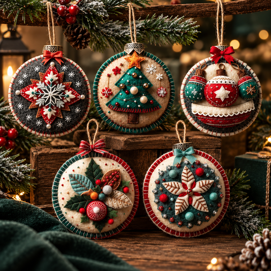 Christmas Felt Ornament Kit