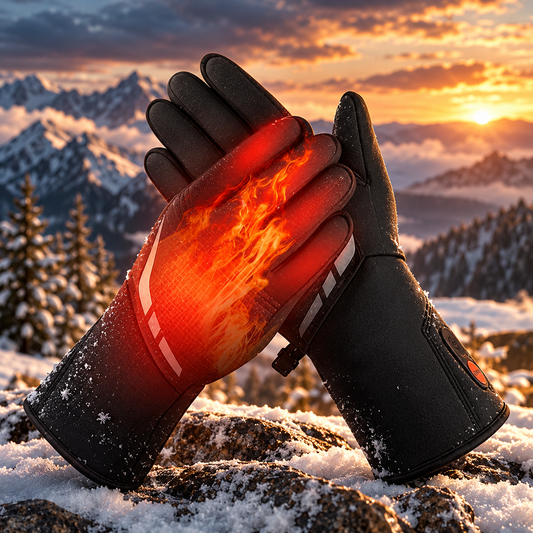 Heated Waterproof Ski Gloves