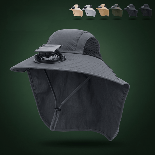 Solar Powered Fan Hat