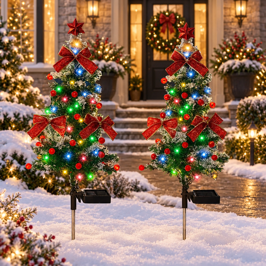 Solar Christmas Tree Stake Lights