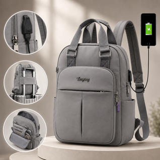 Anti-Theft USB Charging Backpack