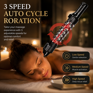 360° Rotating Deep Tissue Massage Roller
