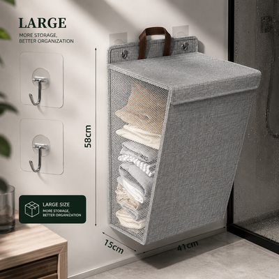 Wall Mounted Foldable Laundry Basket