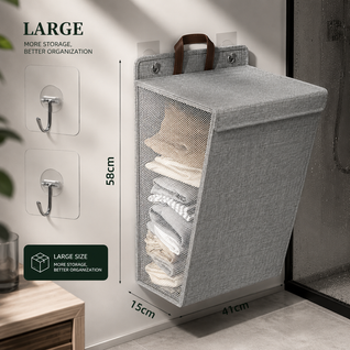 Wall Mounted Foldable Laundry Basket