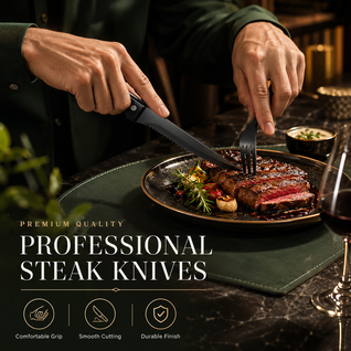 Black Stainless Steel Cutlery Set