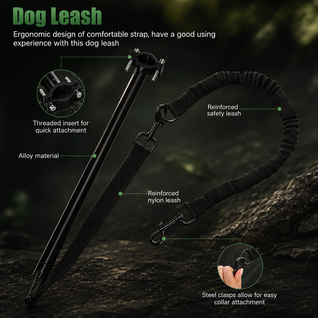 Bike Dog Leash with Tow Rod