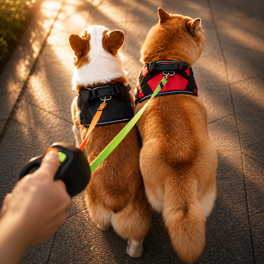Anti-Tangle Double Dog Leash