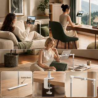 Adjustable Bed Tablet Stand