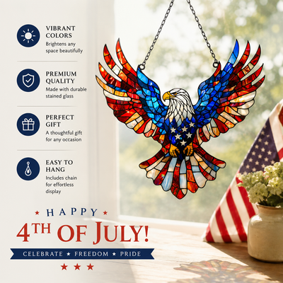 Patriotic Eagle Suncatcher