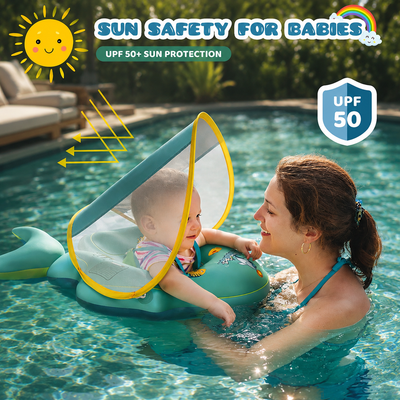 Baby Float with Detachable Sun Shade