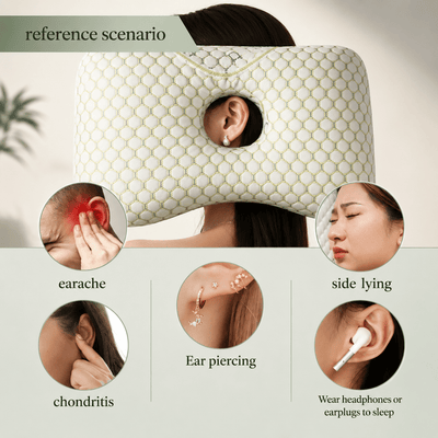 Ear Piercing Pillow for Side Sleepers