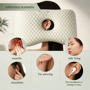 Ear Piercing Pillow for Side Sleepers