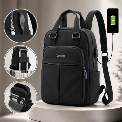 Anti-Theft USB Charging Backpack