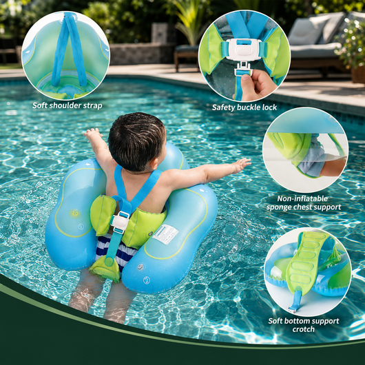 Baby Float with Detachable Sun Shade