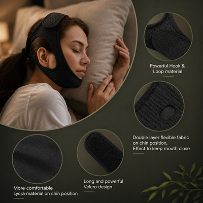 Anti Snoring Chin Strap with Adjustable Jaw Support