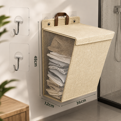 Wall Mounted Foldable Laundry Basket