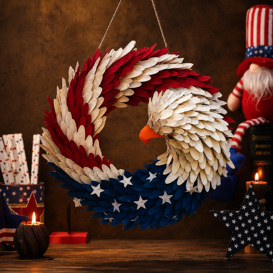 Patriotic Eagle Wreath