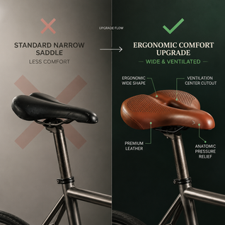 Ergonomic Noseless Bike Saddle