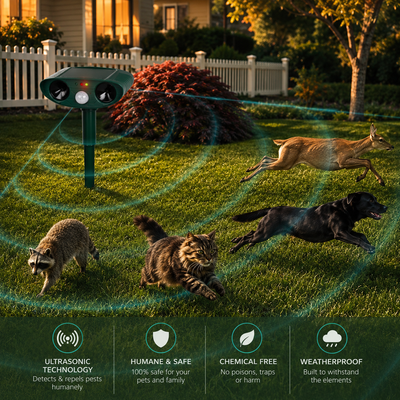 Solar Ultrasonic Armadillo Repeller