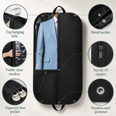 Waterproof Garment Bag 2-Pack