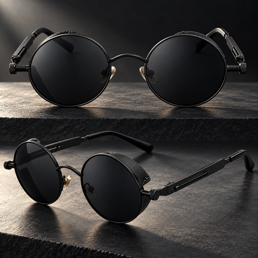 Steampunk Round Sunglasses