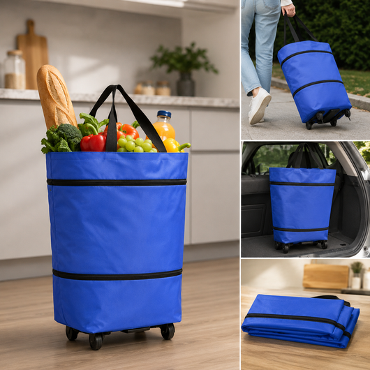 Foldable Shopping Bag with Wheels
