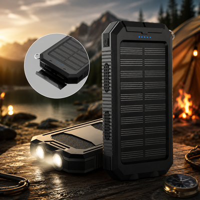 Solar Power Bank 30,000mAh Portable Charger