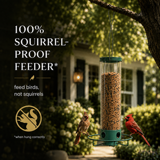 Squirrel Proof Bird Feeder with Spinning Perch