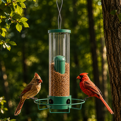 Squirrel Proof Bird Feeder with Spinning Perch
