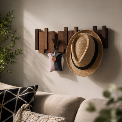Solid Wood Coat Rack
