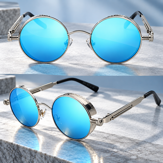 Steampunk Round Sunglasses