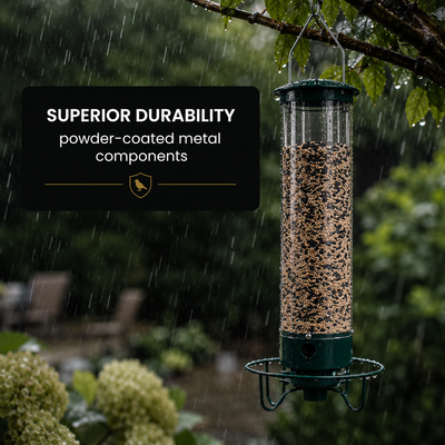 Squirrel Proof Bird Feeder with Spinning Perch