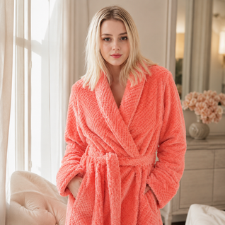 Plush Fleece Bathrobe