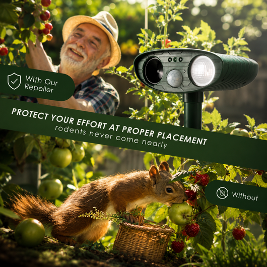 Solar Ultrasonic Chipmunk Repeller