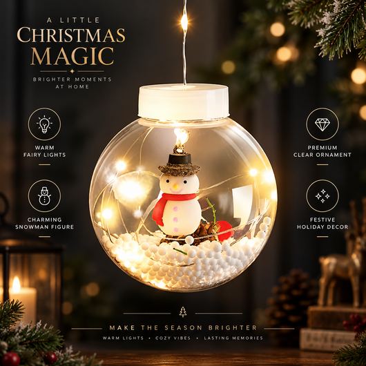 Christmas Ball Curtain Lights