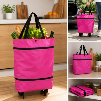Foldable Shopping Bag with Wheels