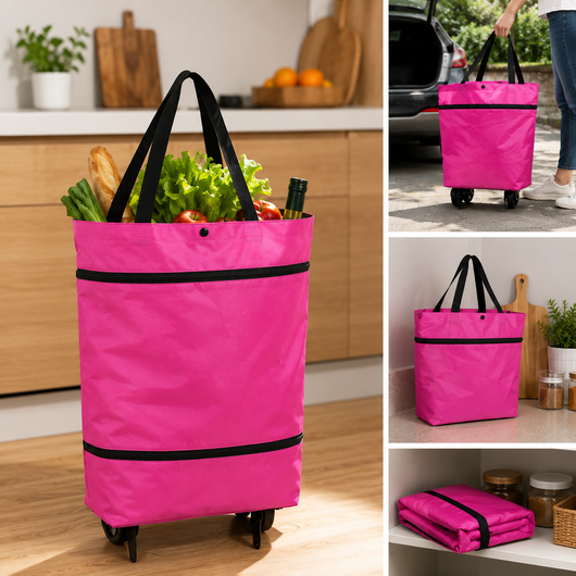 Foldable Shopping Bag with Wheels