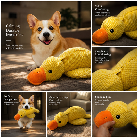 Calming Durable Duck Dog Toy