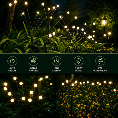 Solar Firefly Garden Lights