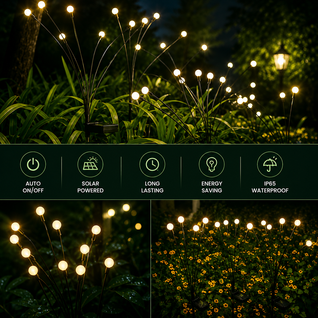 Solar Firefly Garden Lights