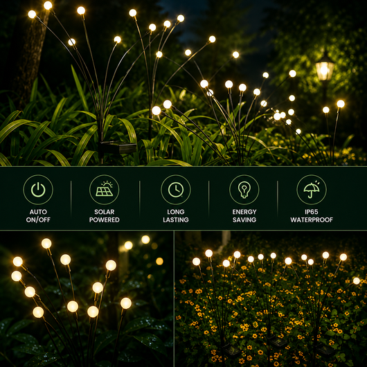 Solar Firefly Garden Lights
