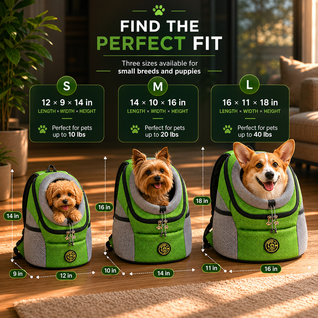 Dog Backpack Carrier for Small Dogs and Cats