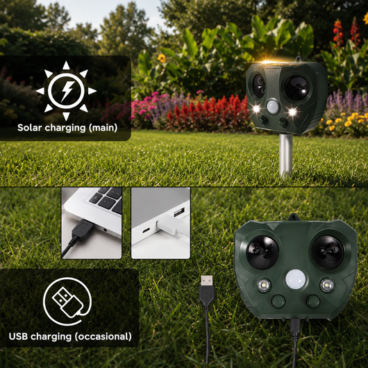 Solar Ultrasonic Bird Repeller