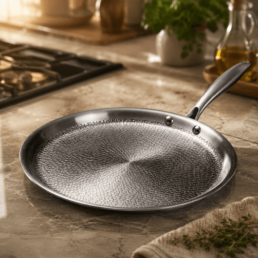 Hand-Hammered Titanium Crepe Pan